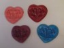 1023  Heart with Swans Chocolate or Hard Candy Lollipop Mold